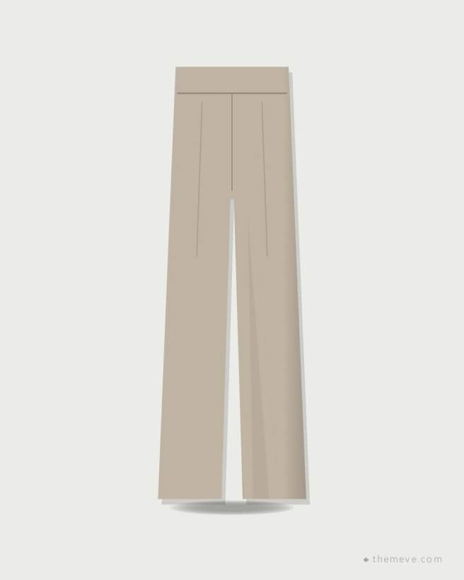 Straight Trousers — Stone