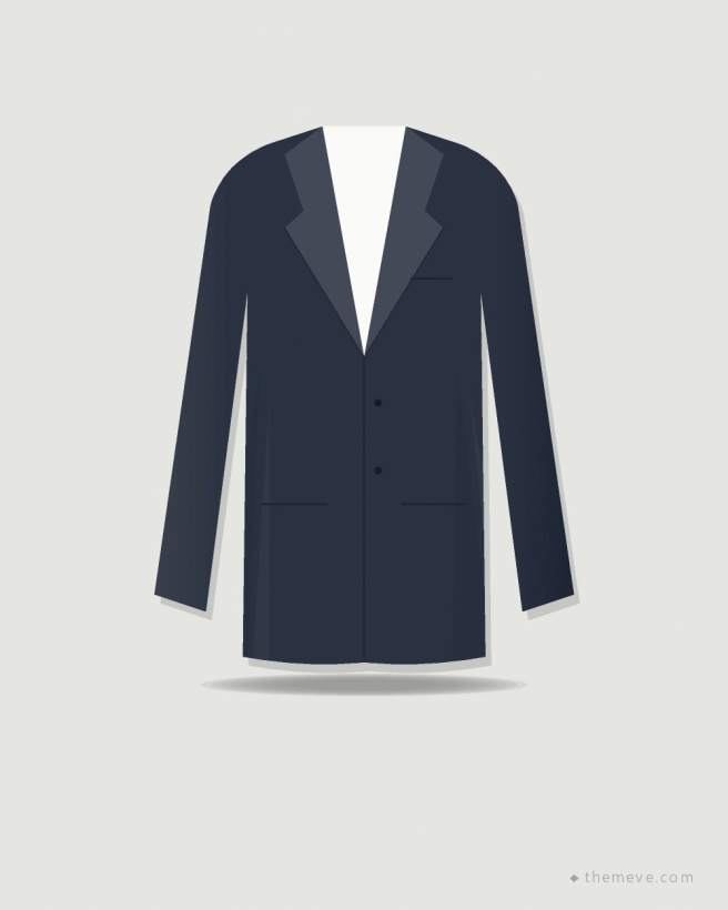 Unstructured Blazer — Navy