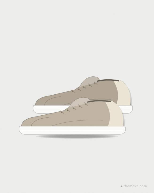 Suede Sneakers — Stone