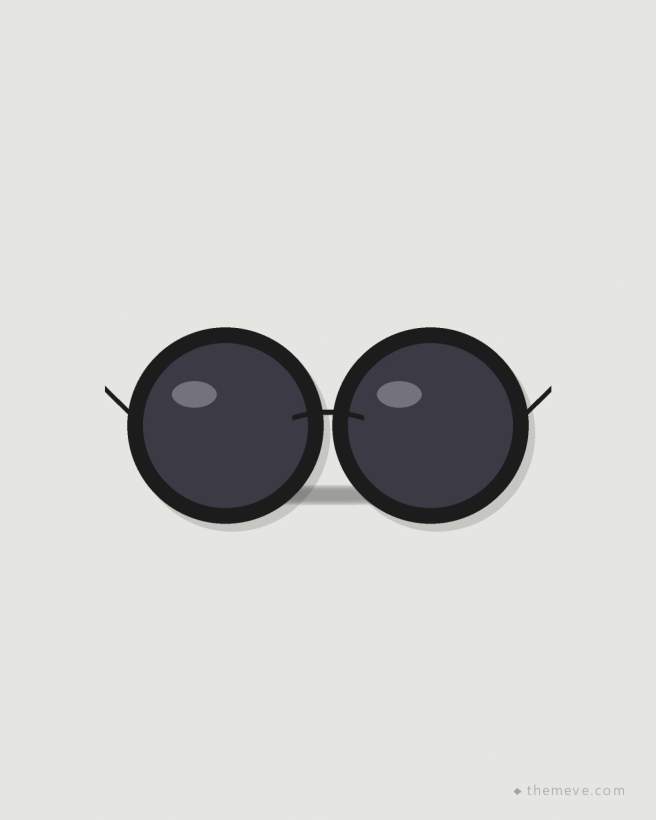 Round Shades — Black