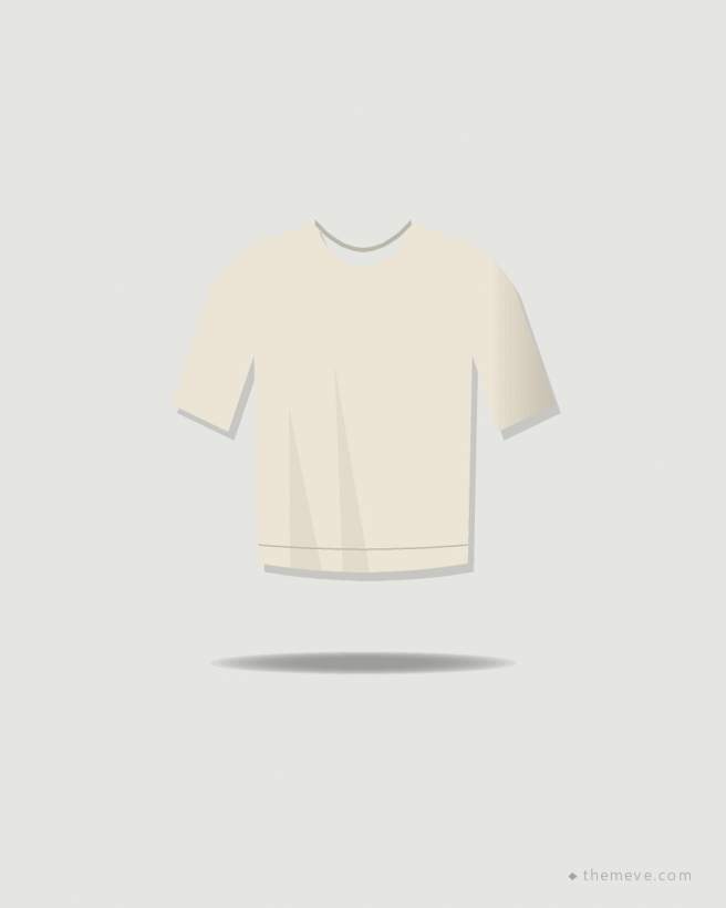 Crop Tee — Ecru